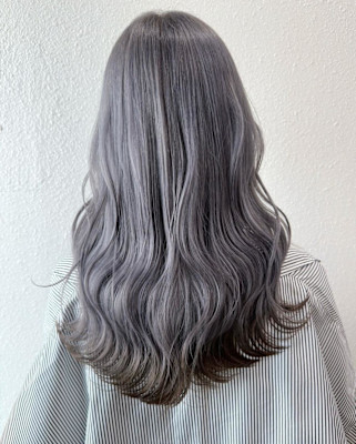 バイカラー_ツートンカラー_グレーアッシュ_シルバーカラー