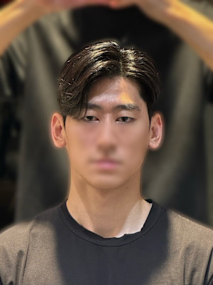 韓国ヘア ガイルヘア カルマパーマ ダウンパーマ メンズ 表