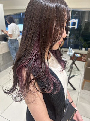 ラベンダーベージュ　インナーカラー