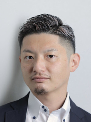 爽やか短髪ビジネスショート七三アップバンク