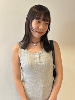 レイヤーカット/顔周りレイヤー/姫カット