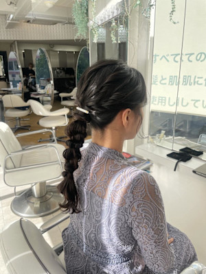 編みおろしアレンジ