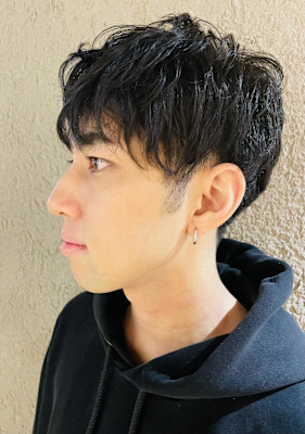 黒髪マッシュ/セイムレイヤー