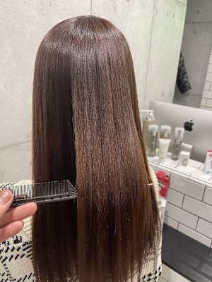 柔らかい艶々ストレート♪