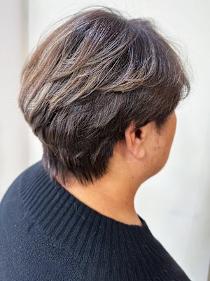 30代40代50代脱白髪染めハイライトカラーグレージュショー