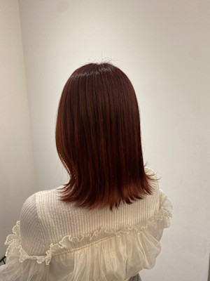 池袋/ブリーチ/カラー/髪質改善/レッドカラー