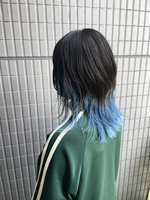 インナーカラー/デザインカラー/ブルーカラー