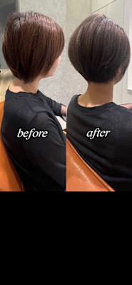 【before afterあり】柔らかショートボブ