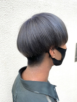 王道刈り上げマッシュ