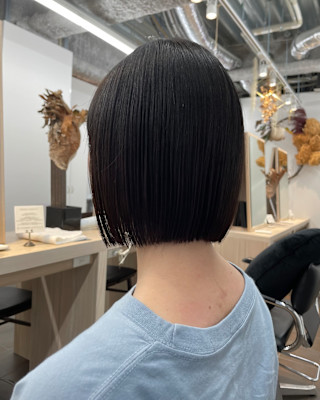 【井上】縮毛矯正ボブ癖毛艶ボブストレート