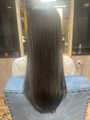 across hair design 池袋店 × ロング