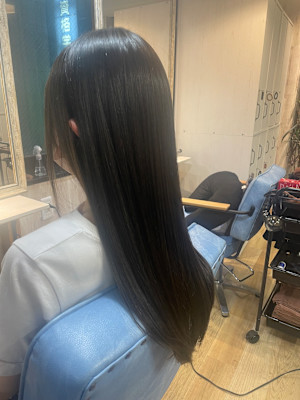 across hair design 池袋店 × ロング