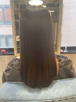 across hair design 池袋店 × ロング