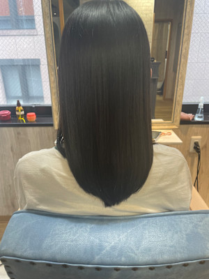 across hair design 池袋店 × ロング