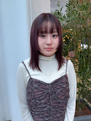 大人な艶感/ワインレッドカラー