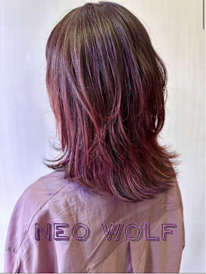 ネオウルフカット　ピンクグラデ×インナーブラック　7