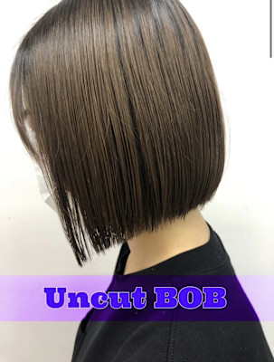 切りっぱなしボブ/髪質改善/アッシュブラウン　9