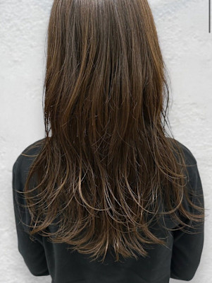 ロング　韓国風ヘア　ノンダメージカラー　5
