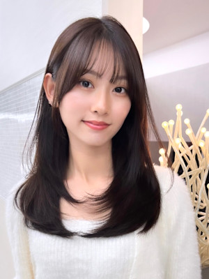 顔まわりカット/前髪/似合わせカット/レイヤーカット/銀座