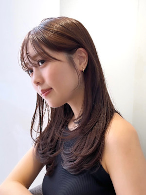 顔まわりカット/前髪/似合わせカット/レイヤーカット/銀座