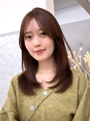 顔まわりカット/前髪/似合わせカット/レイヤーカット/銀座