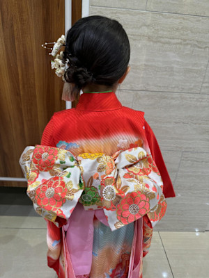 七五三ヘア☆ アレンジお団子ヘア コノミ.