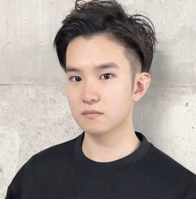 メンズツーブロックアップバング