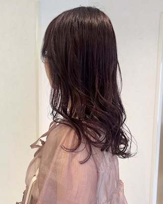 秋冬おすすめブリーチなしピンクカラー♪