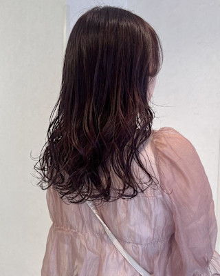 秋冬おすすめブリーチなしピンクカラー♪