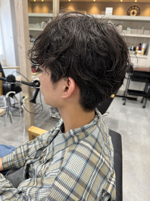 菅田将暉風パーマ