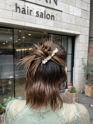 結婚式お呼ばれヘア