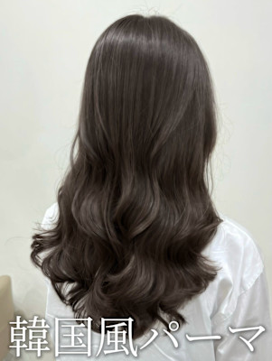 【大人かわいい】艶感韓国風パーマ/コテ巻き風パーマ