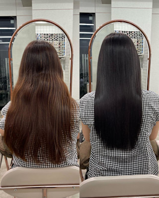 髪質改善カラー/髪質改善/透明感カラー