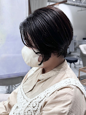 【稲垣】30代40代大人可愛い小顔丸みショートボブ