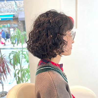 セットが楽になる！ボブパーマ♪