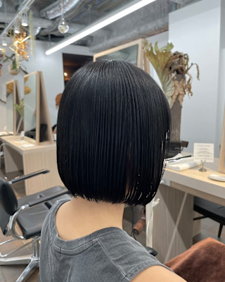 【井上】ボブ癖毛ストレート縮毛矯正艶ボブ内巻きボブ