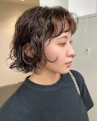 【井上】ボブニュアンスパーマボブパーマウルフパーマ