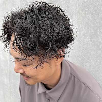 メンズカット、ニュアンスパーマ