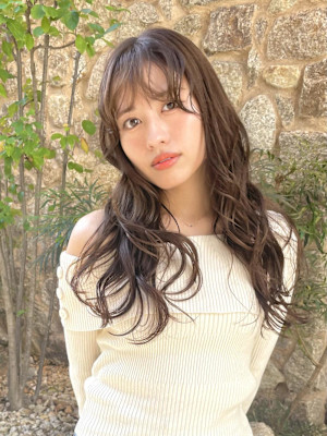 韓国風巻きパーマ/ミックスウェーブ/マロンベージュ