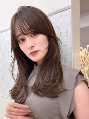 顔まわりカット/前髪/似合わせカット/レイヤーカット/銀座