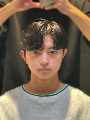 韓国風カルマパーマ 韓国スタイル メンズカット 原宿 表参道