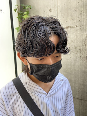 韓国風カルマパーマ 韓国ヘア メンズ 原宿 表参道