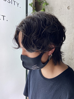 シャドウパーマ 韓国ヘア メンズ 原宿 表参道