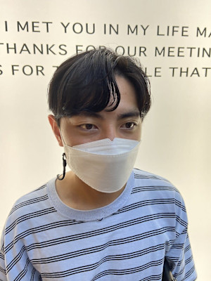 韓国風カルマパーマ 韓国スタイル メンズカット 原宿 表参道