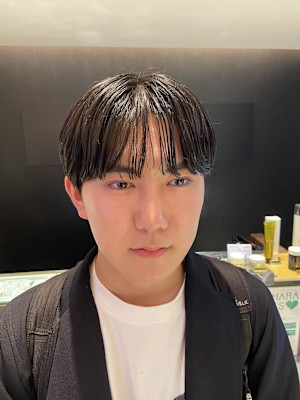 韓国ヘア ダウンパーマ 髪質改善 カルマヘア メンズ韓国ヘア