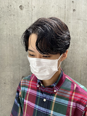 韓国風カルマパーマ 韓国スタイル メンズカット 原宿 表参道