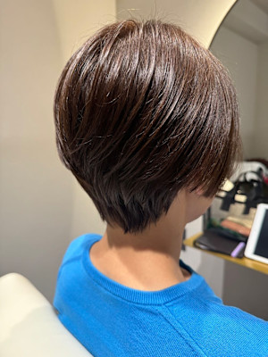 大人ショート×くすみブラウン 『銀座/個室』