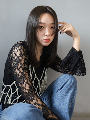 【tetote天王寺】黒髪レイヤーロングストレート