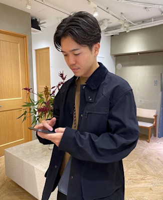 ベリーショート/ダークアッシュ/ニュアンスパーマ/栄/久屋