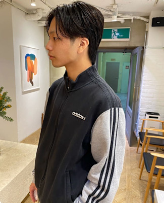 ベリーショート/ダークアッシュ/ニュアンスパーマ/栄/久屋